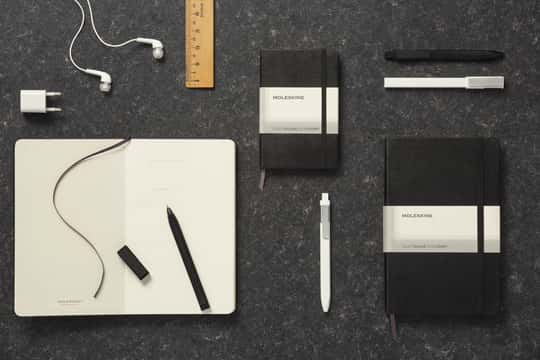 Large Ruled Hard Cover Notebook - Black