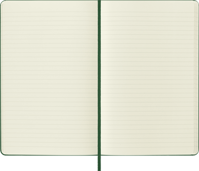 Large Ruled Hard Cover Notebook - Myrtle Green