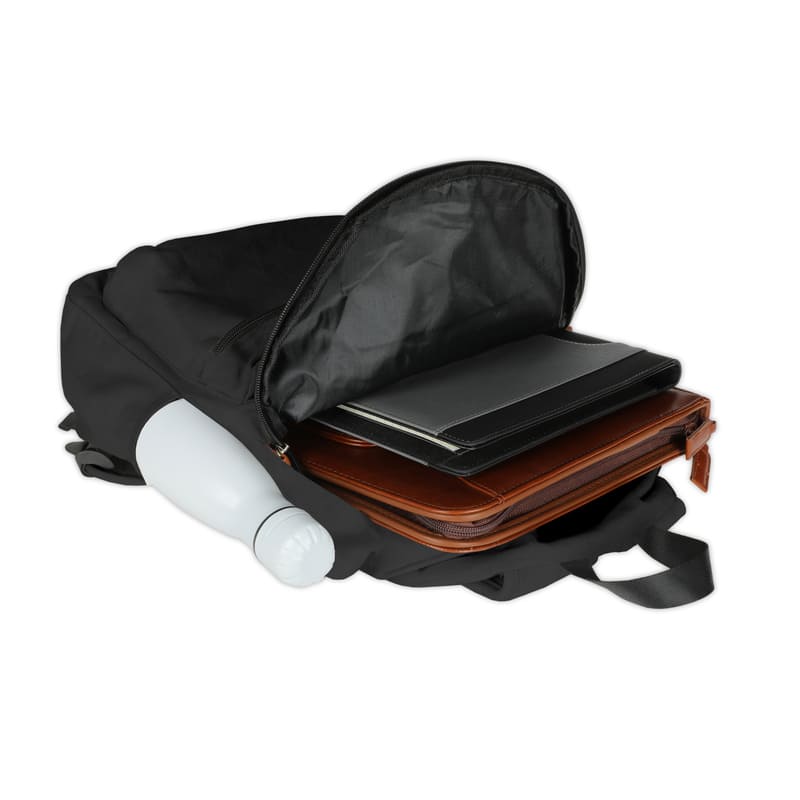 Canvas Backpack - Black/Tan