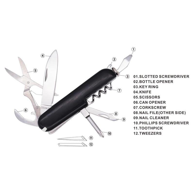17 in 1 Multi Function Tool 12-In-1 - Black