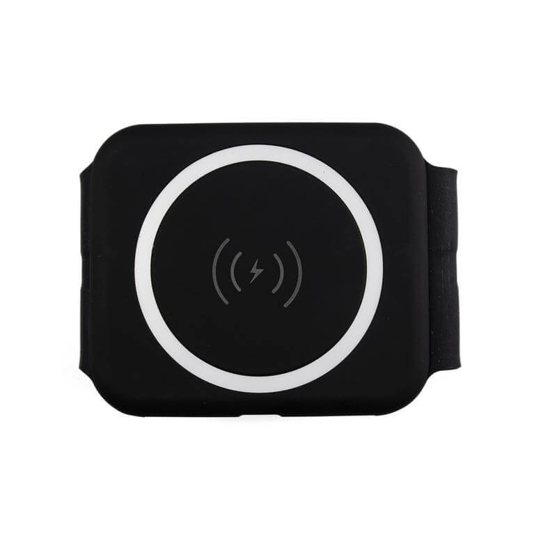 2 in 1 Wireless Charger with Multi Cable Set - Black