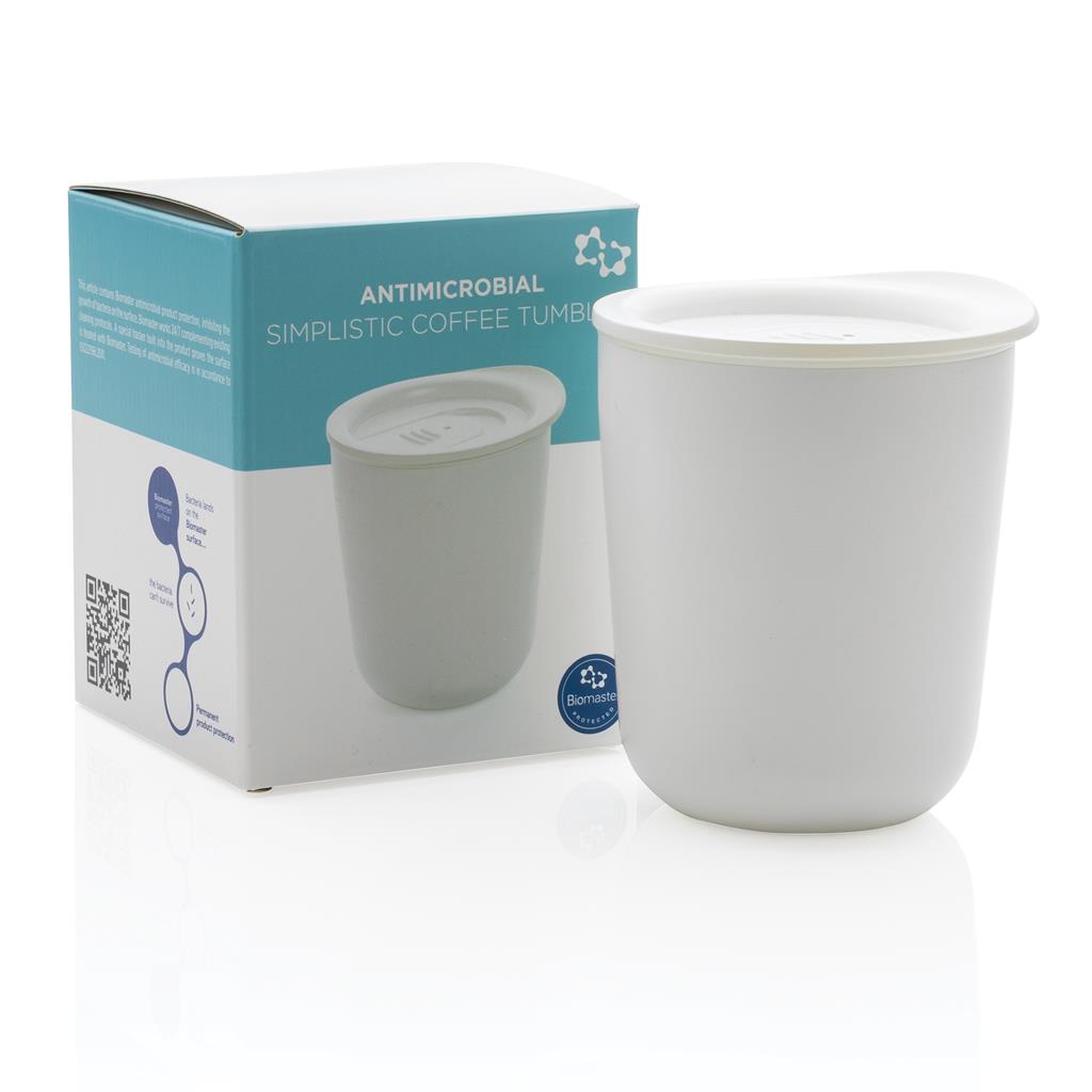 Classic Coffee Tumbler - White (anti-microbial)