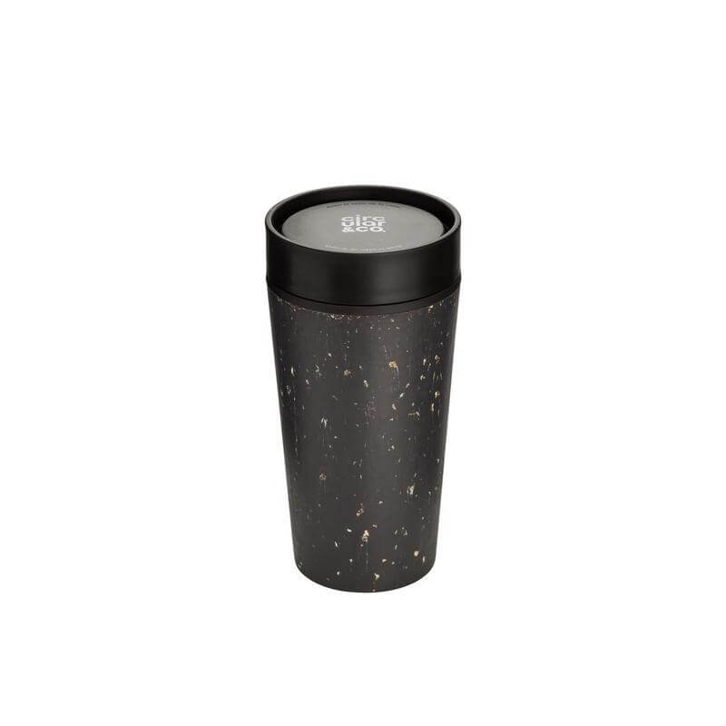 Circular Cup Black & Cosmic Black 12oz