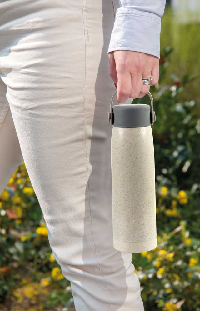 Wheat Straw Glass Bottle