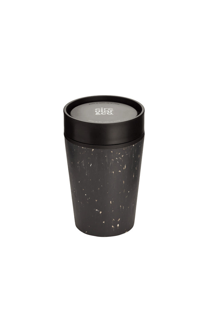 Circular Cup Black & Cosmic Black 8oz