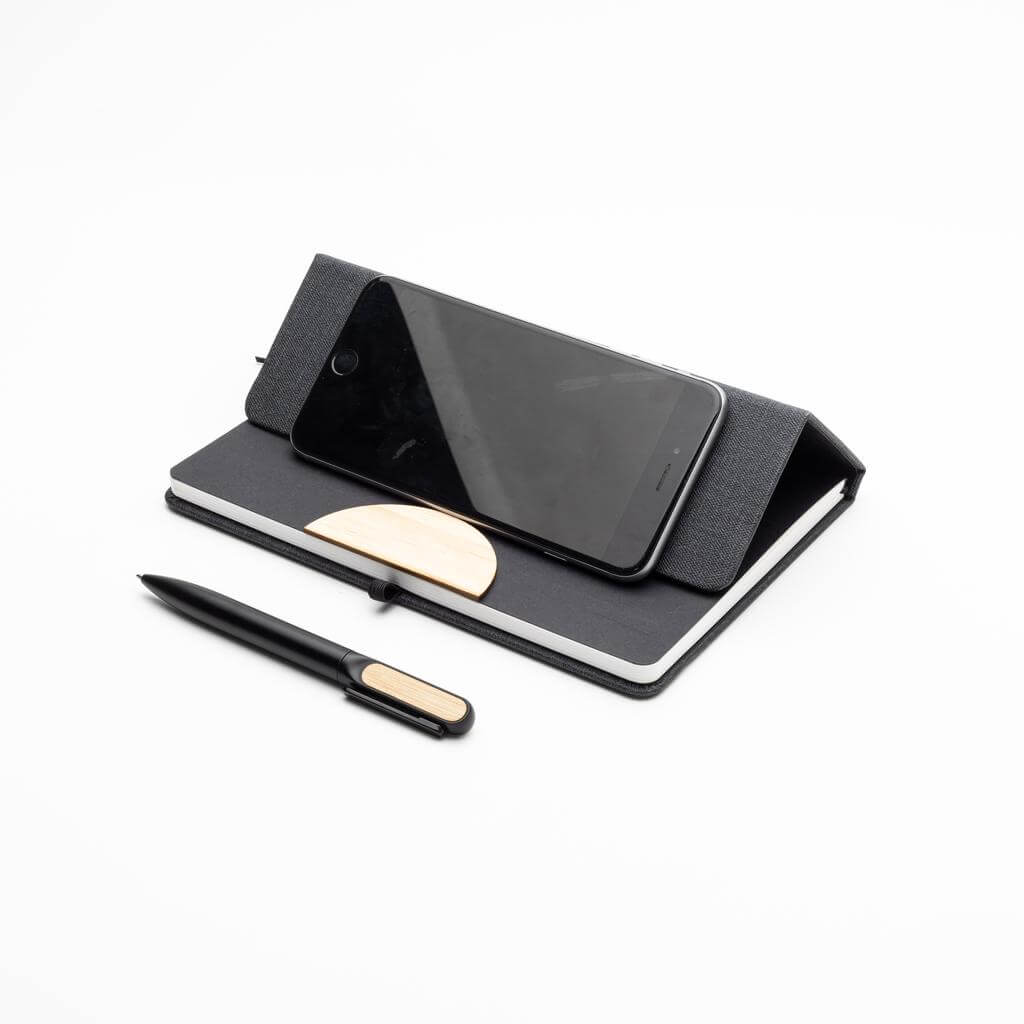 A5 Notebook and Pen with Bamboo Element