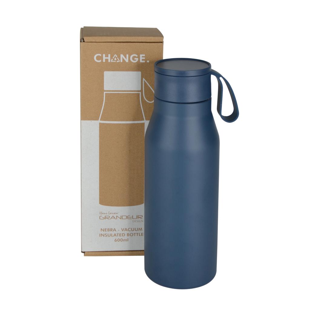 Collection Vacuum Bottle with Loop - 600ml - Navy Blue