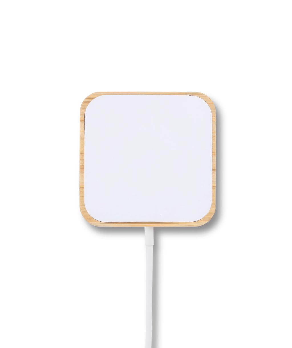 15W Square Bamboo Magsafe Wireless Charger