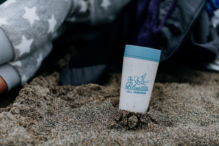 Circular Cup Cream & Faraway Blue 12oz