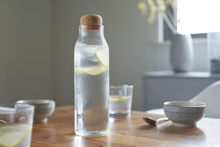 Glass Bottle with Cork Lid - 1200ml