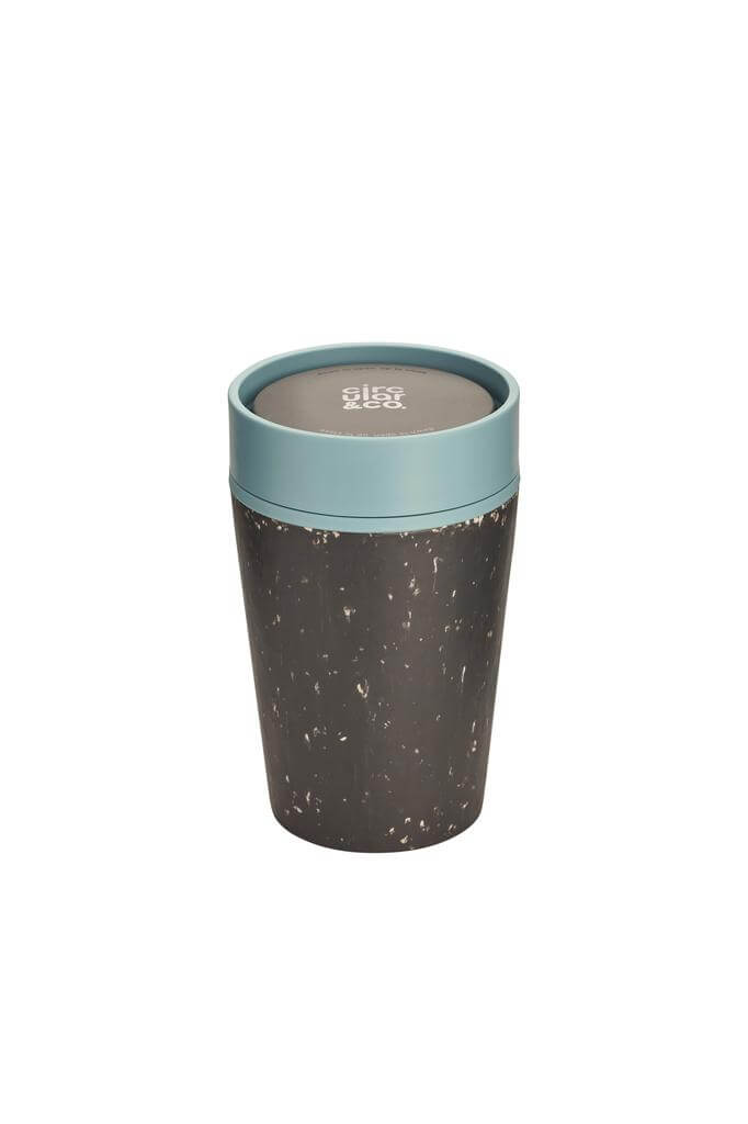 Circular Cup Black & Faraway Blue 8oz