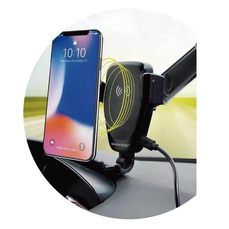 Car Holder & Wireless Charger - Black