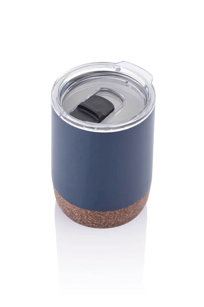 Vacuum Mug With Cork Base - Blue