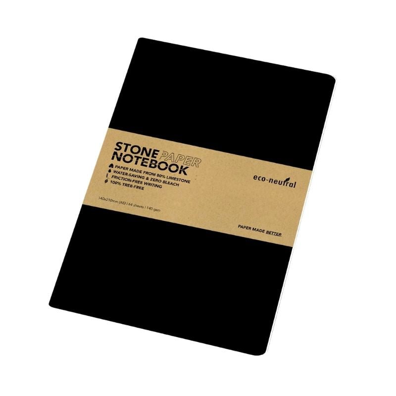 Stone Paper Tree-Free Notebook - Black