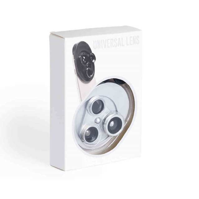 Universal Lens System For Smartphone 4-in-1 Silver