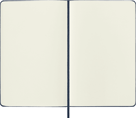Large Ruled Hard Cover Notebook - Sapphire Blue