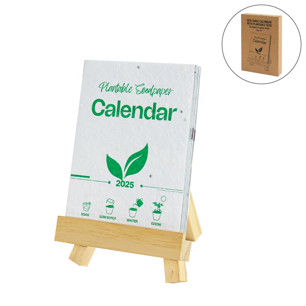 2025 Table Calendars with Plantable Seeds