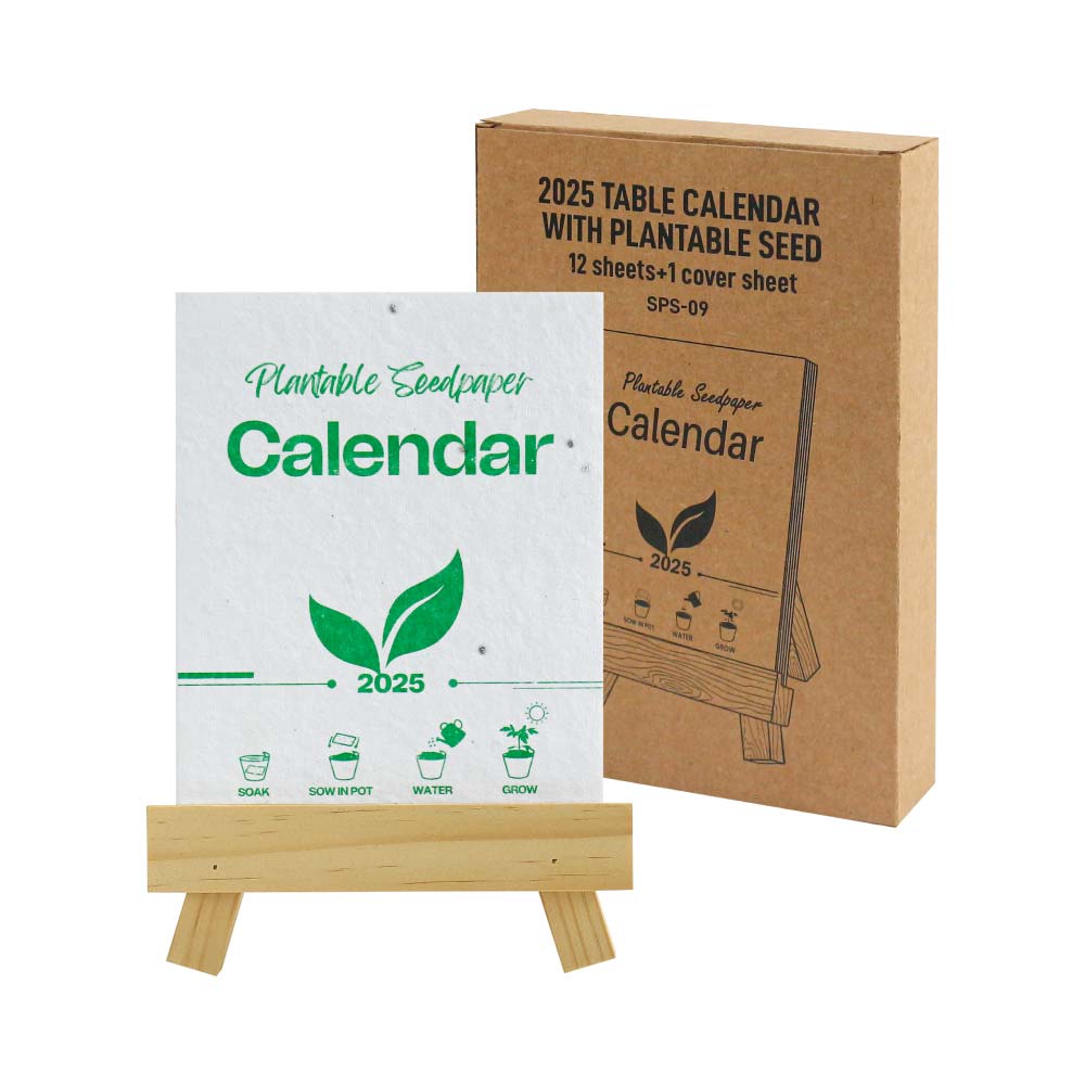 2025 Table Calendars with Plantable Seeds