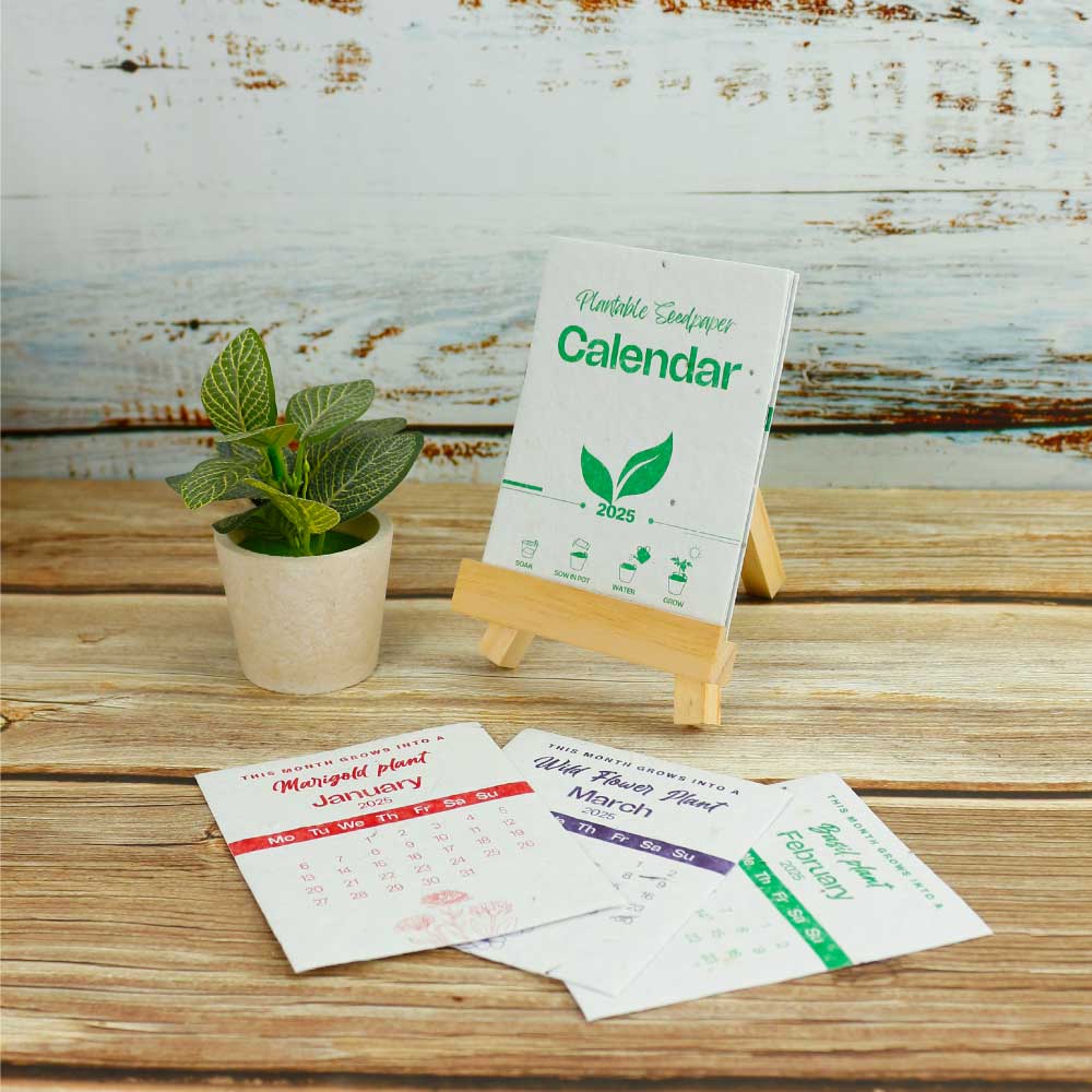 2025 Table Calendars with Plantable Seeds