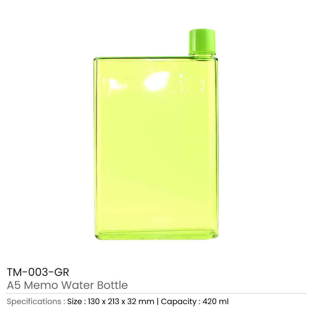 A5 Memo Water Bottles