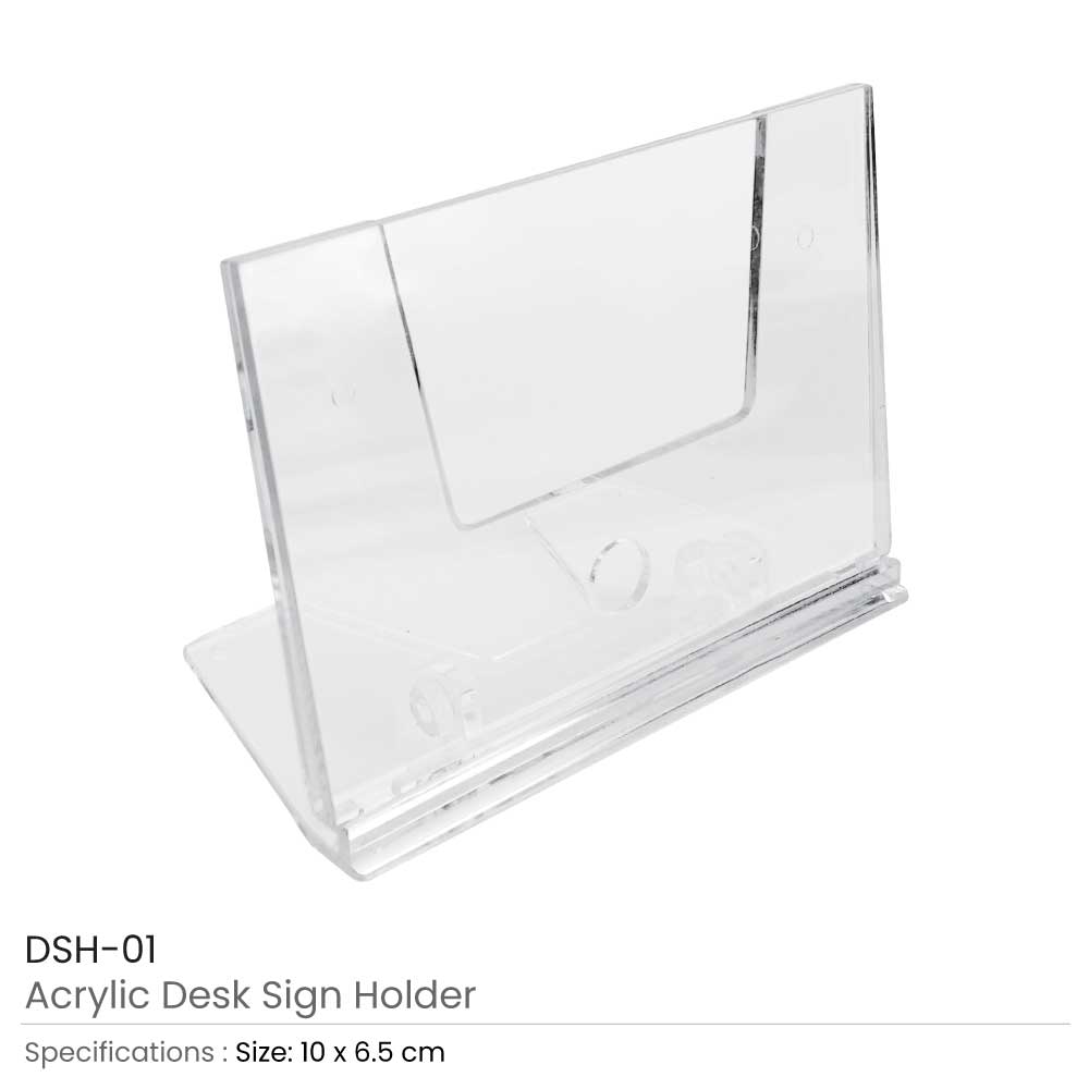 Acrylic Desk Sign Holders