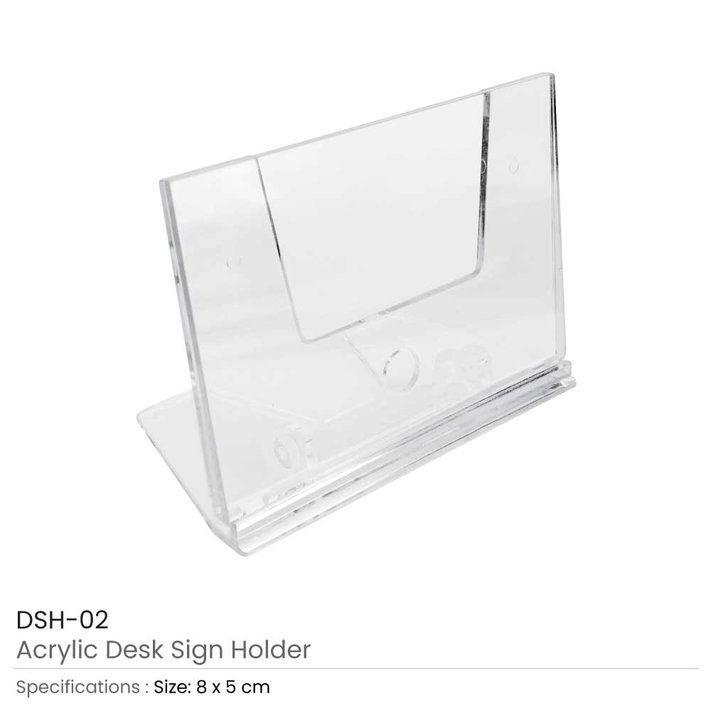 Acrylic Desk Sign Holders