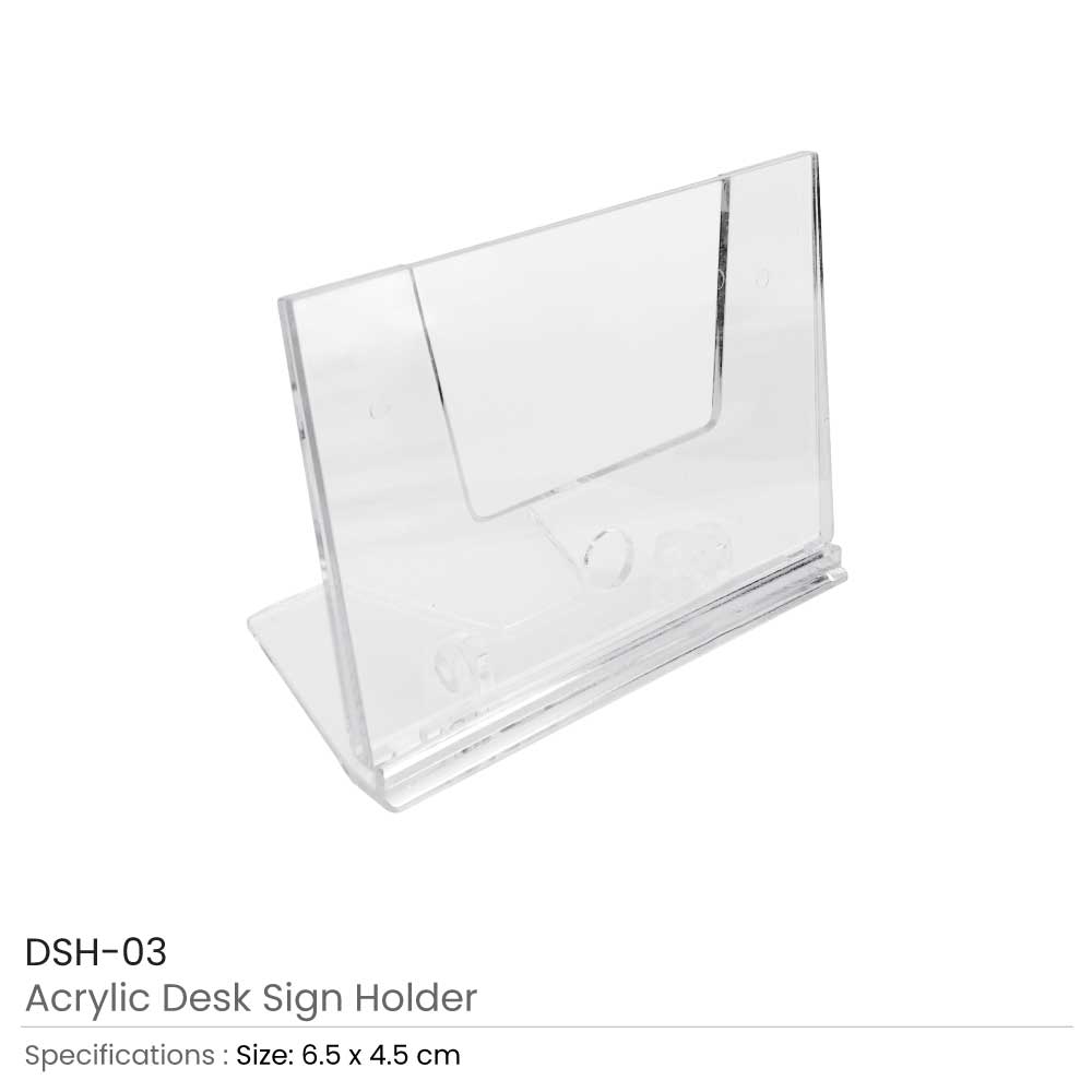 Acrylic Desk Sign Holders