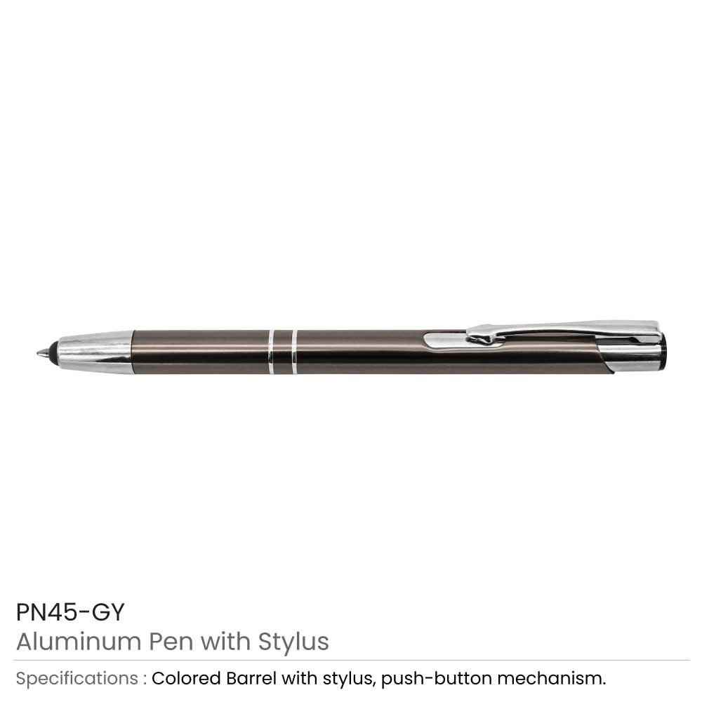 Aluminum Pens with Stylus