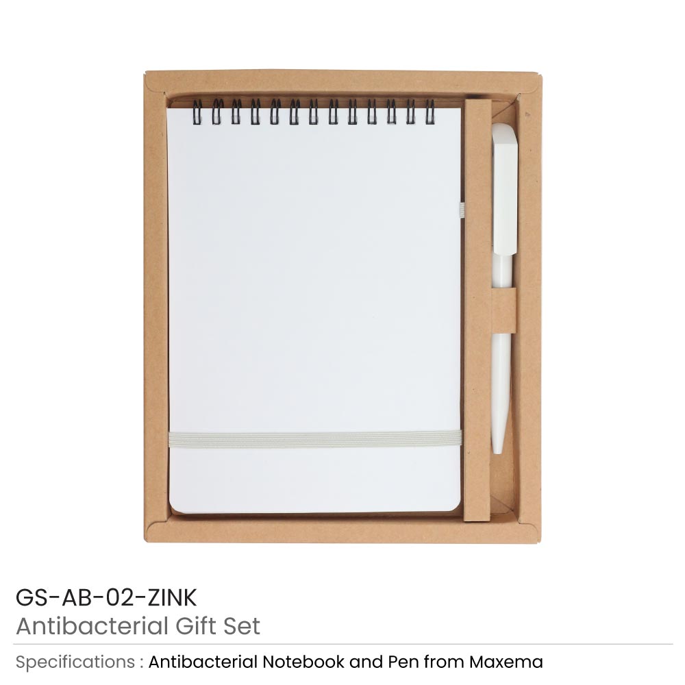 Antibacterial Gift Sets with Notepad and Pen