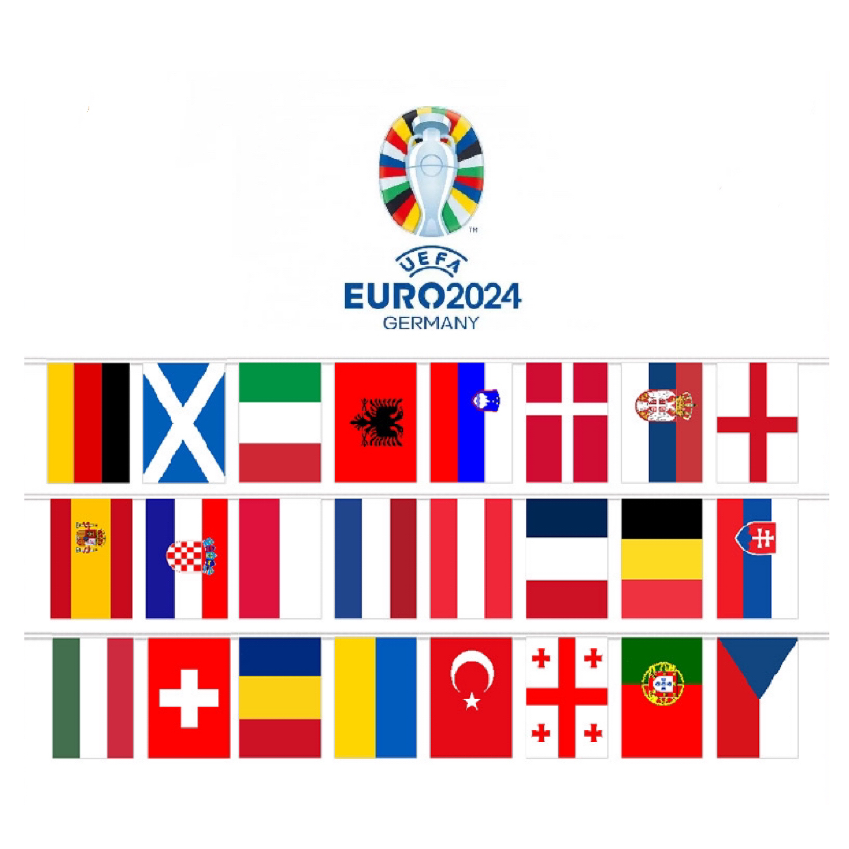 Euro 2024 Country String Flags