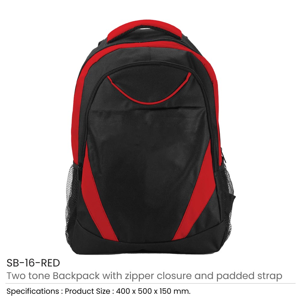 Two-toned Backpacks 600D Polyester Material