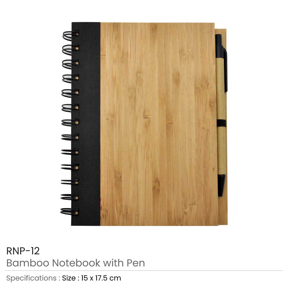 Bamboo Notebook with Pen