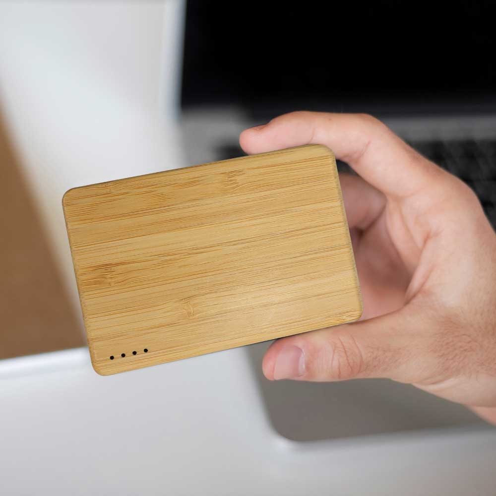 Bamboo Powerbank 5000 mAh Type C Input and Output