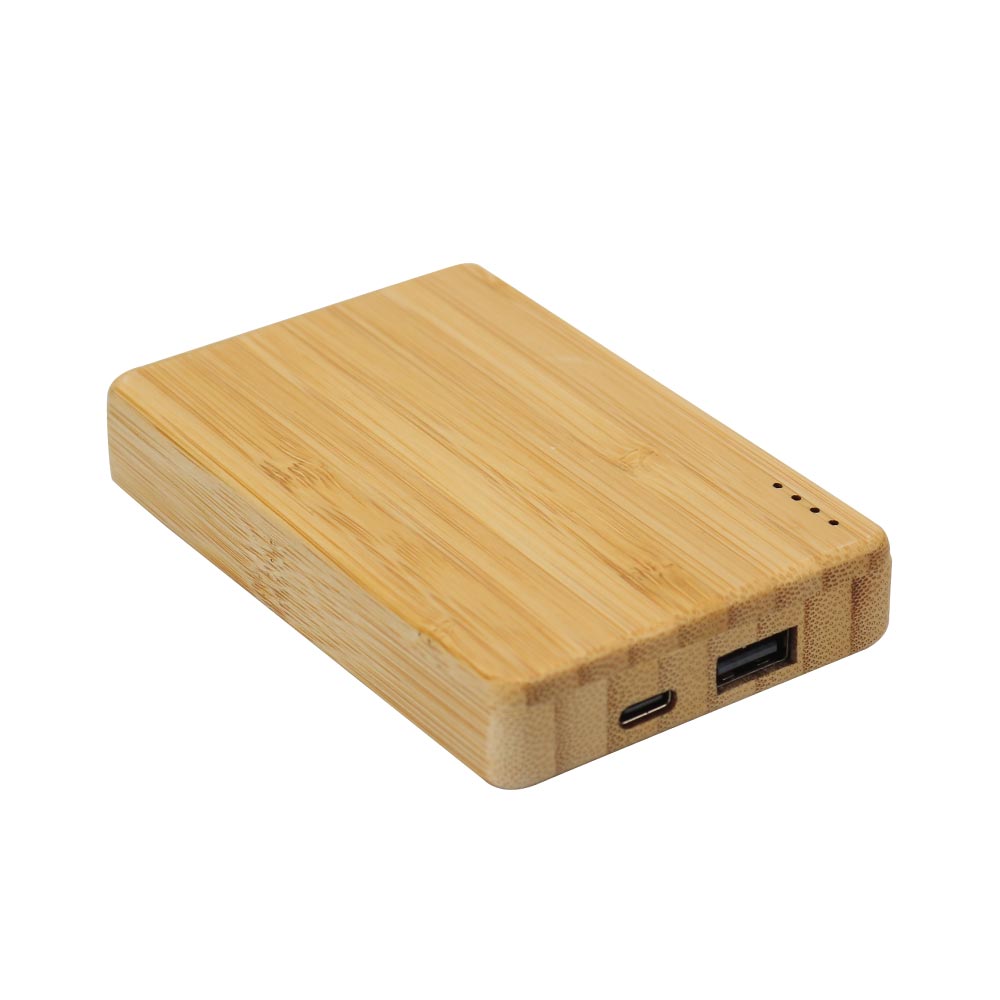 Bamboo Powerbank 5000 mAh Type C Input and Output