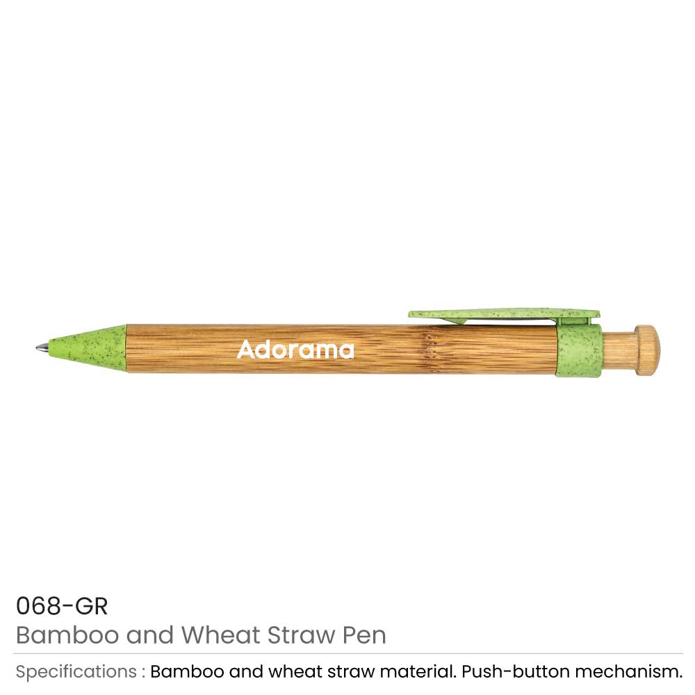 Bamboo with Wheat Straw Pens