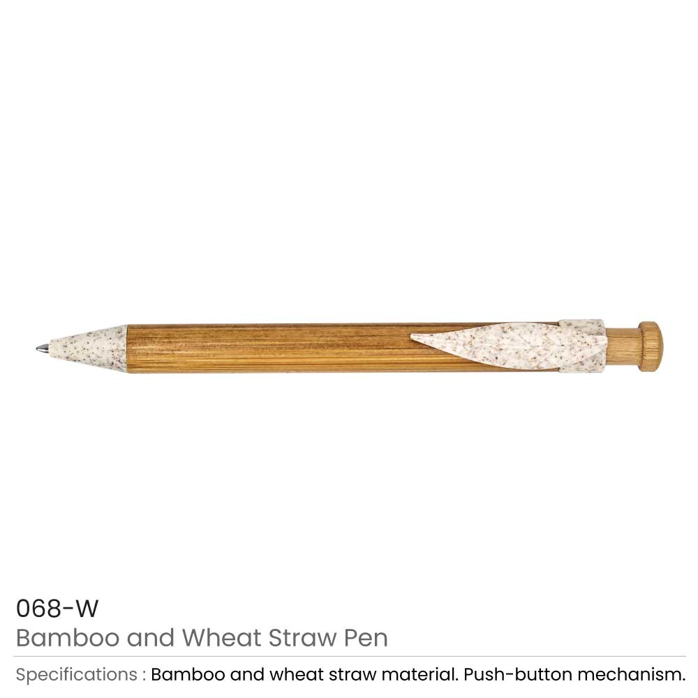 Bamboo with Wheat Straw Pens