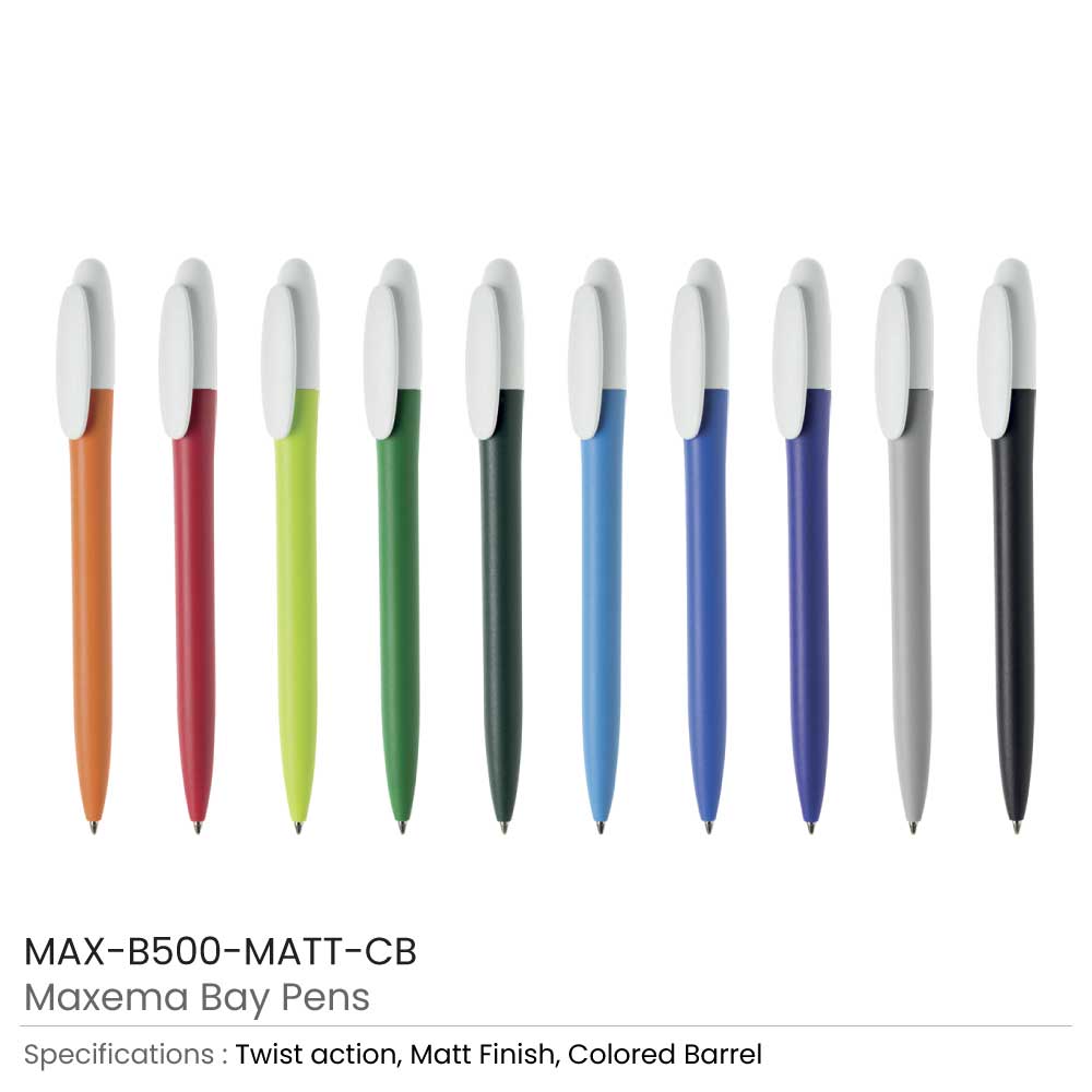 Maxema Bay Pens Colored Barrel