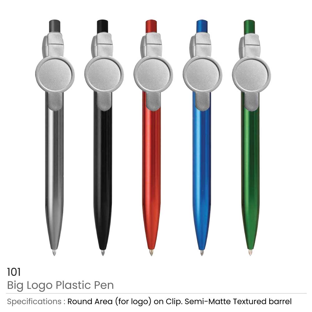 Big Logo Plastic Pens