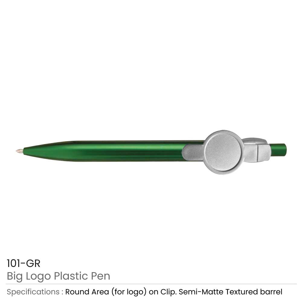 Big Logo Plastic Pens