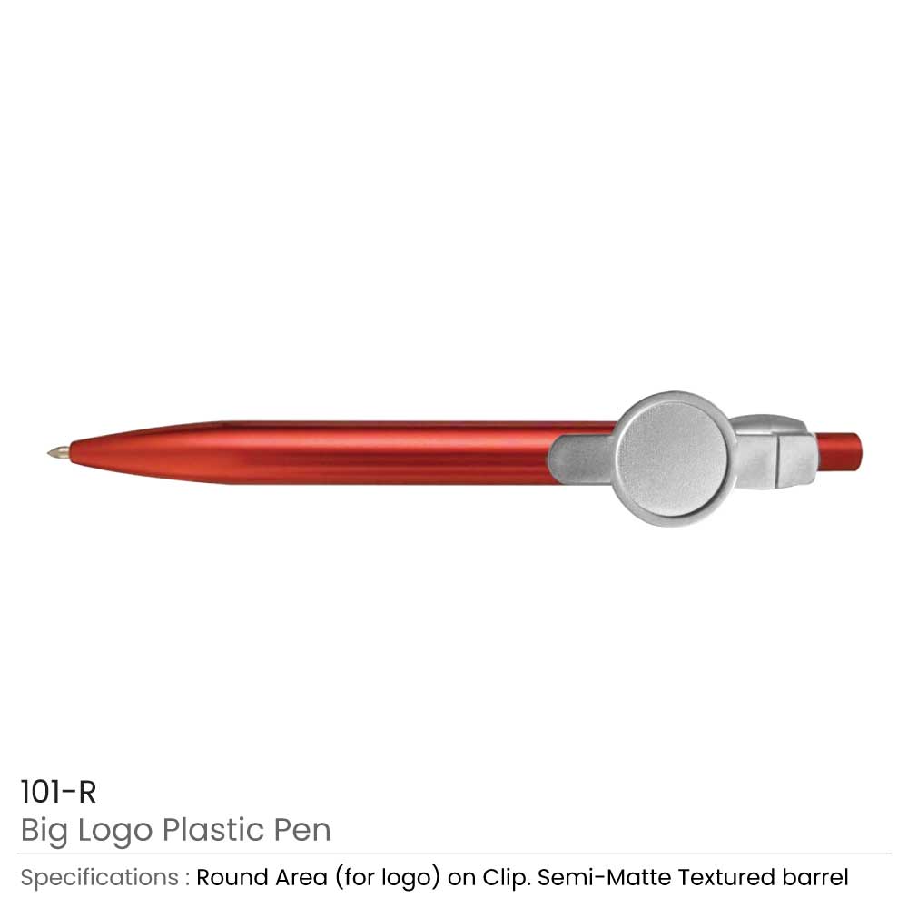 Big Logo Plastic Pens