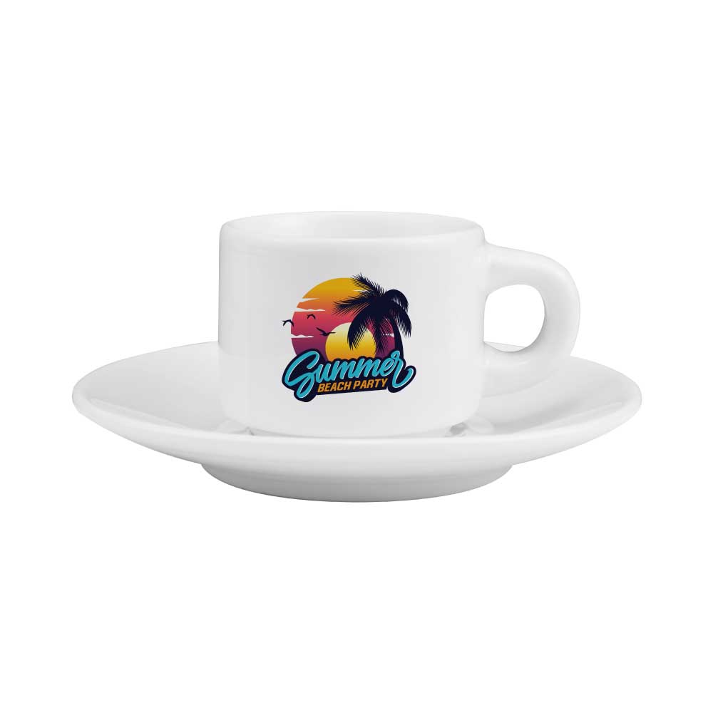 White Cup and Saucer 77ml