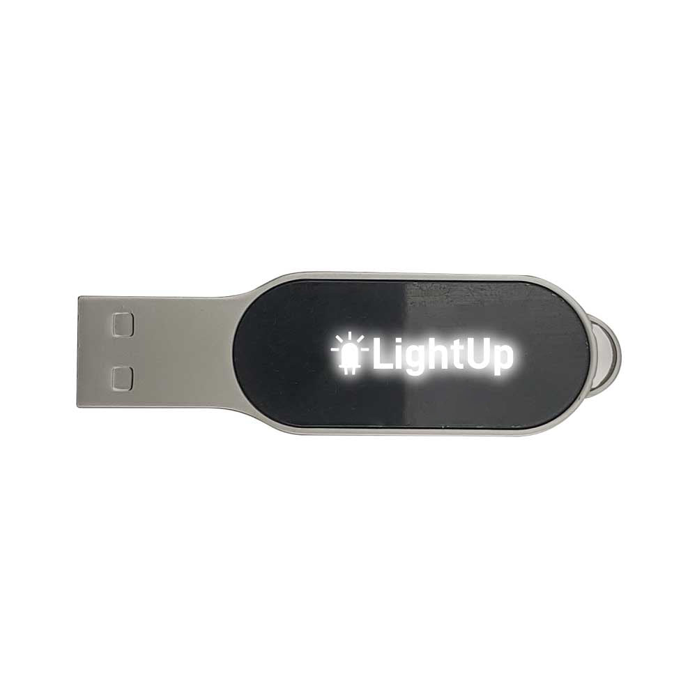 Oval Shaped Light-Up Logo USB