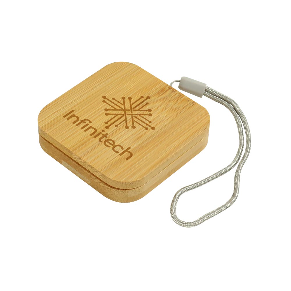 Multi-Charging Cable Set in Square Bamboo Case