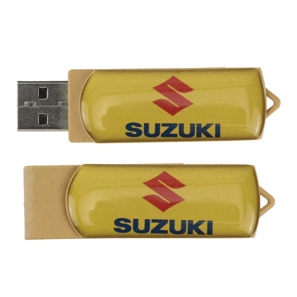 Wheat Straw Swivel USB Flash Drives