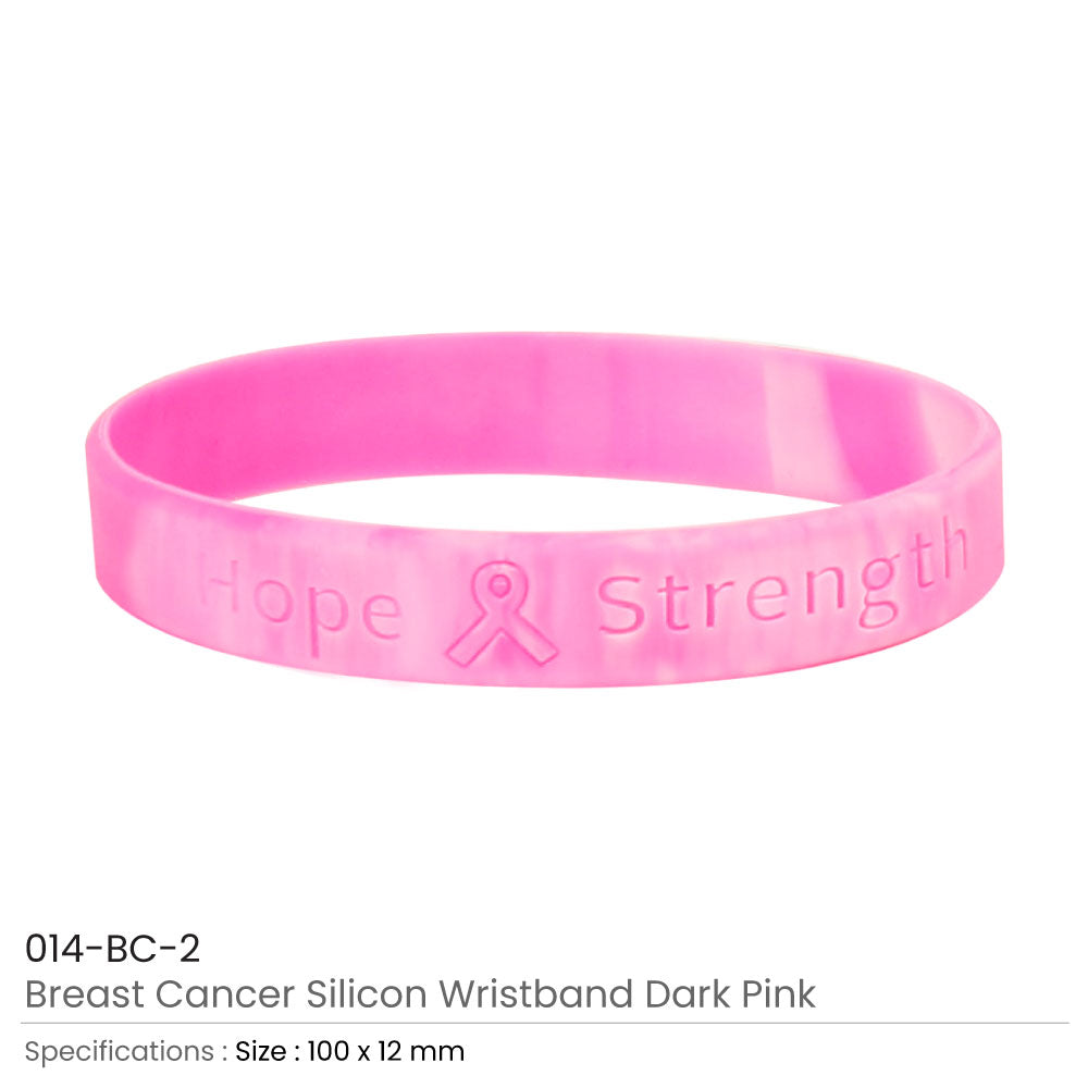 Breast Cancer Awareness Wristbands with Logo