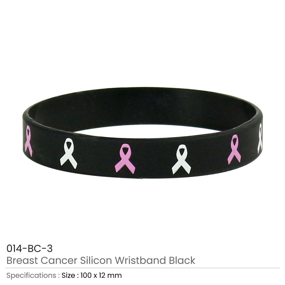 Breast Cancer Awareness Wristbands with Logo