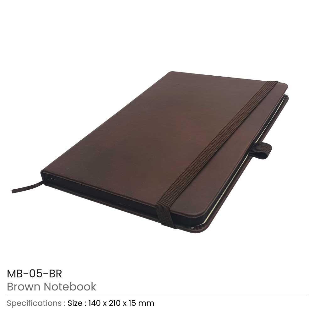 A5 PU Leather Notebooks with Elastic Band, Calendar, Pen Holder