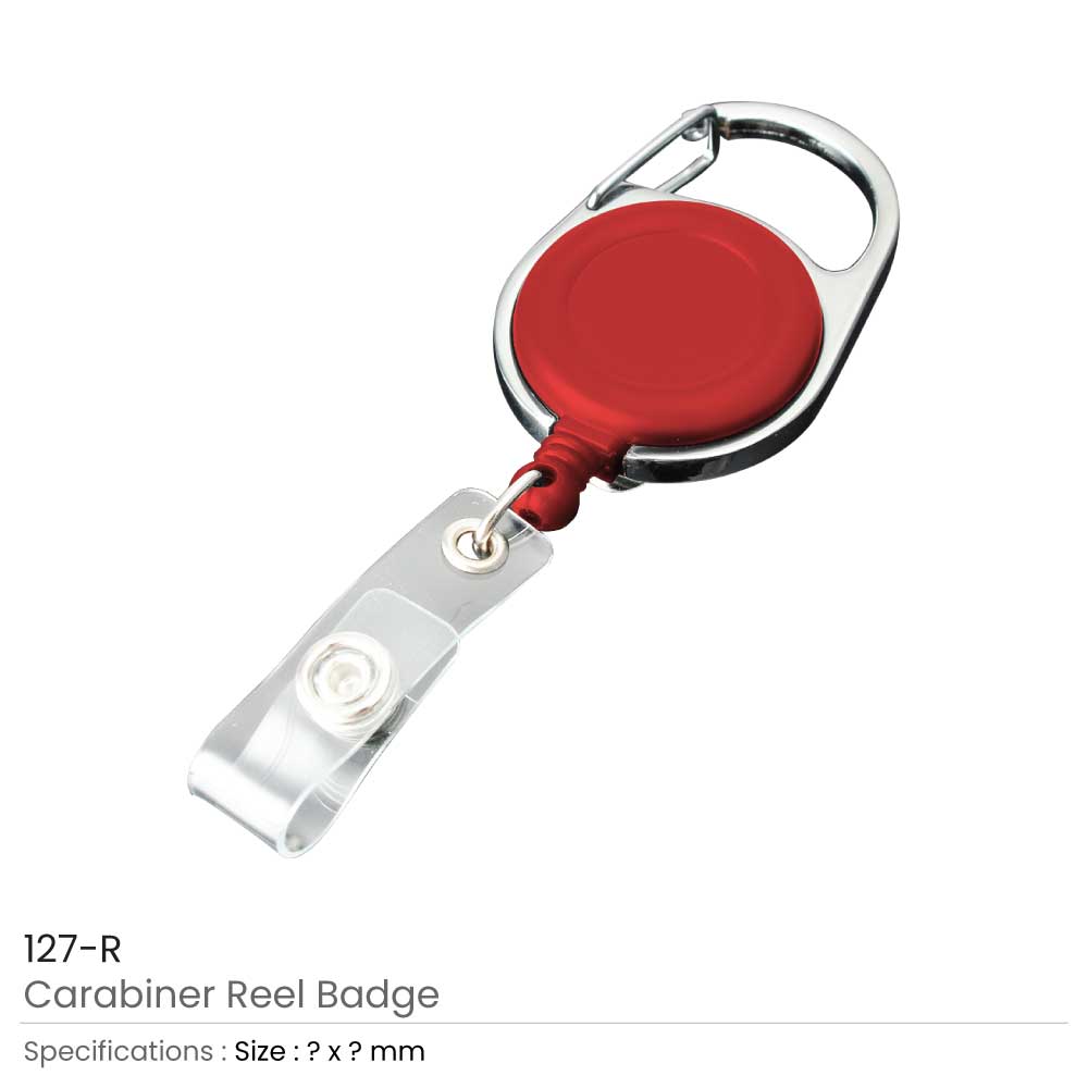 Carabiner Reel Badges