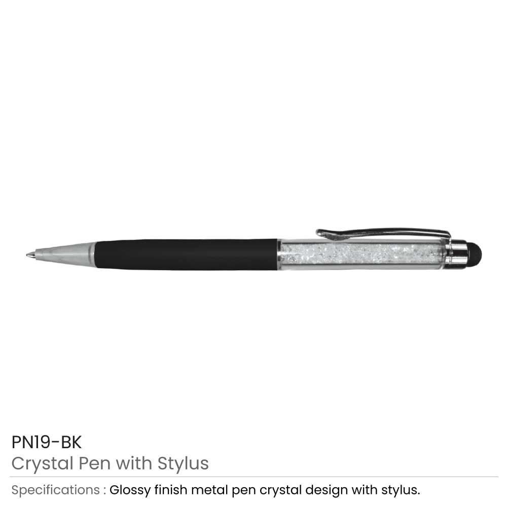 Crystal Pens with Stylus