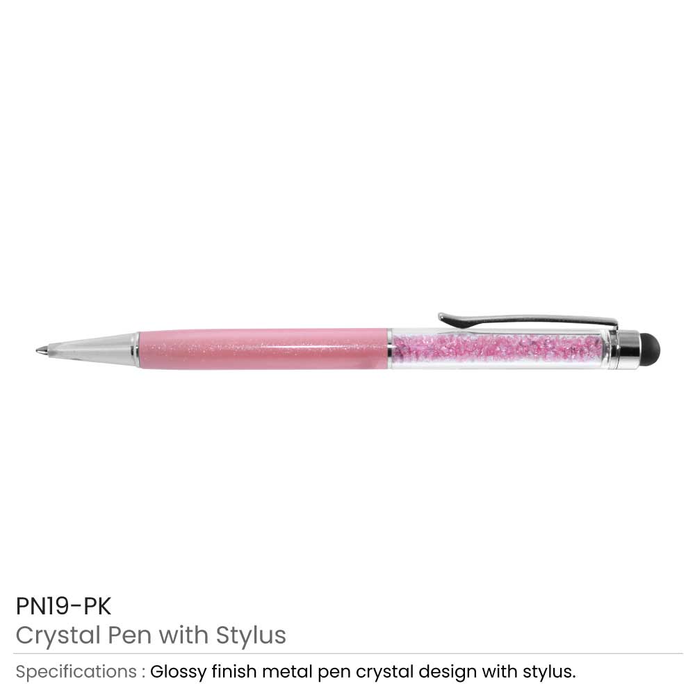 Crystal Pens with Stylus